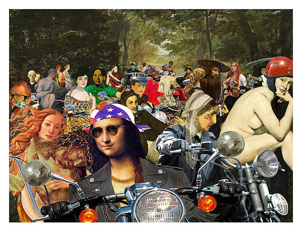 Bikers sur l'Herbe