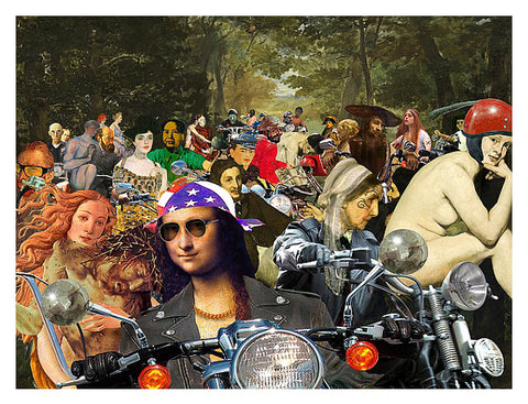 Bikers sur l'Herbe
