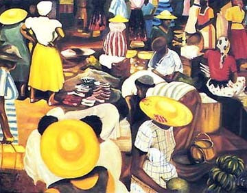 Market Scene Bernard Hoyes