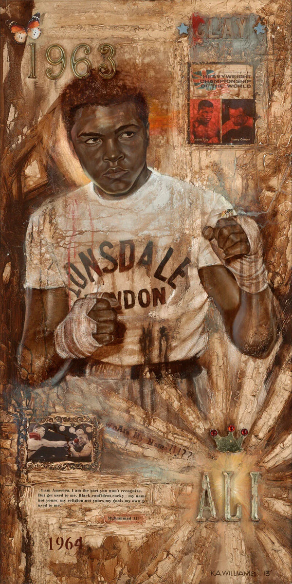 ALI - 1963 Giclee On Canvas By Kevin Williams