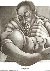 Daddy's Love Limited Edition hand signed numbered edition size 1500 RETIRED Print by Cbabi Bayoc (21 x 27)